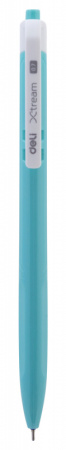 Ручка шариков. автоматическая Deli X-tream EQ03336-1 ассорти d=0.7мм син. черн. уп.пласт. (1шт) 1стерж. линия 0.4мм кругл.