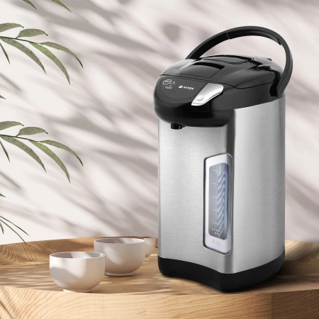 Термопот Vitek Midnight VT-1199 4.2л. 730Вт черный/серебристый