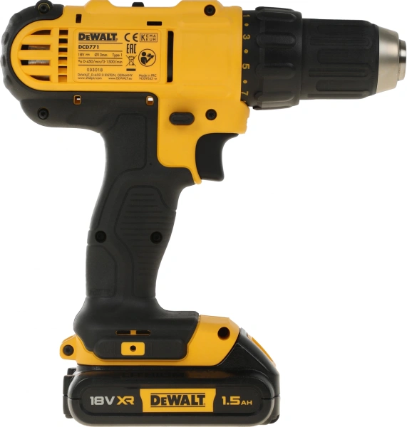Дрель-шуруповерт DeWalt DCD771C2-QW аккум. патрон:быстрозажимной (кейс в комплекте)