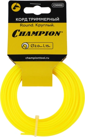 Леска для садовых триммеров Champion C5002 d=2мм L=15м