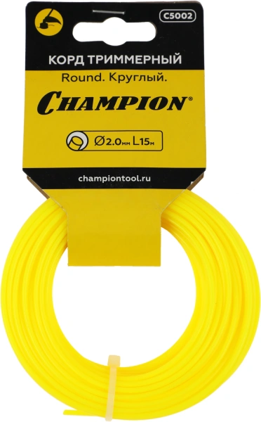 Леска для садовых триммеров Champion C5002 d=2мм L=15м