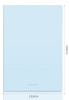 Блокнот Deli 22283LT-BLUE 210х143мм искусст. кожа 96л голубой