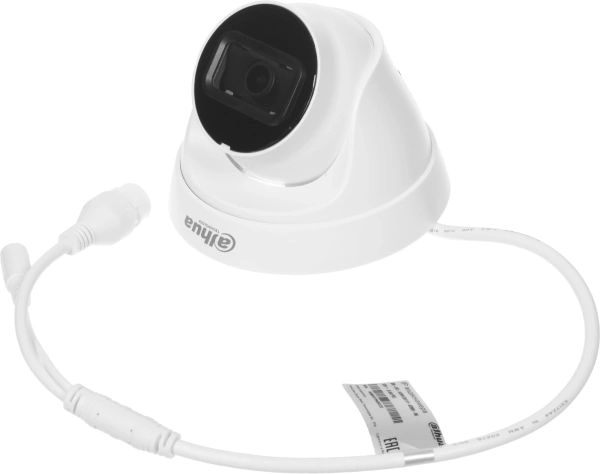 Камера видеонаблюдения IP Dahua DH-IPC-HDW1230T1-0280B-S6 2.8-2.8мм цв. корп.:белый (DH-IPC-HDW1230T1P-0280B-S6)