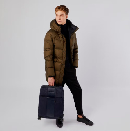 Чемодан Piquadro BRIEF2 (BV4343BR2/N) 40x55x20см 28.1л. 2.69кг. ткань/кожа черный