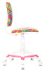 Кресло детское Бюрократ CH-W204/F мультиколор алфавит крестов. пластик подст.для ног пластик белый