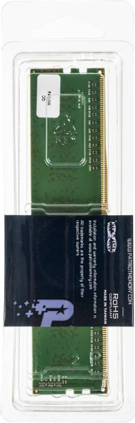 Память DDR4 4Gb 2400MHz Patriot PSD44G240081 RTL PC4-19200 CL17 DIMM 288-pin 1.2В single rank Ret