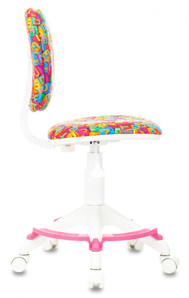 Кресло детское Бюрократ CH-W204/F мультиколор алфавит крестов. пластик подст.для ног пластик белый