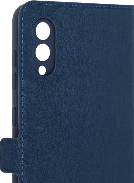 Чехол (флип-кейс) DF для Samsung Galaxy A02 sFlip-85 синий (DF SFLIP-85 (BLUE))