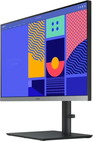 Монитор Samsung 24" S24C430GAIXCI черный IPS LED 4ms 16:9 HDMI матовая HAS Piv 1000:1 250cd 178гр/178гр 1920x1080 100Hz VGA FHD USB 4.8кг
