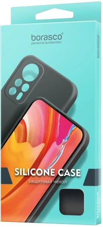 Чехол (клип-кейс) BoraSCO для Realme C65 Silicone Case черный (73384)