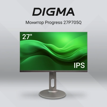 Монитор Digma 27" 27P705Q IPS FHD чер 5ms HDMI DP VGA M/M 300cd