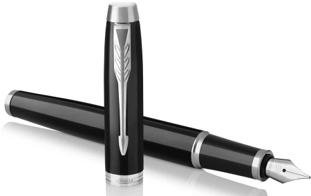 Ручка перьев. Parker IM Core F321 (CW1931644) Black CT F сталь нержавеющая подар.кор.