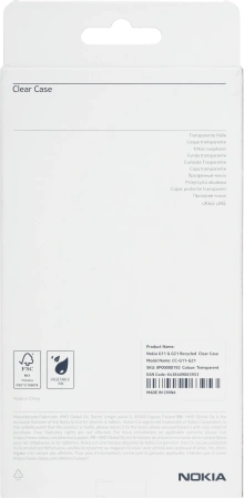 Чехол (клип-кейс) Nokia для Nokia G11/G21 Clear Case прозрачный (8P00000192)
