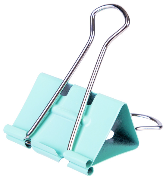 Зажимы Deli E8555S металл 19мм ассорти (упак.:40шт) пластиковая туба