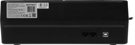 Источник бесперебойного питания Smartwatt SAFE PRO LCD 800 480Вт 480ВА черный