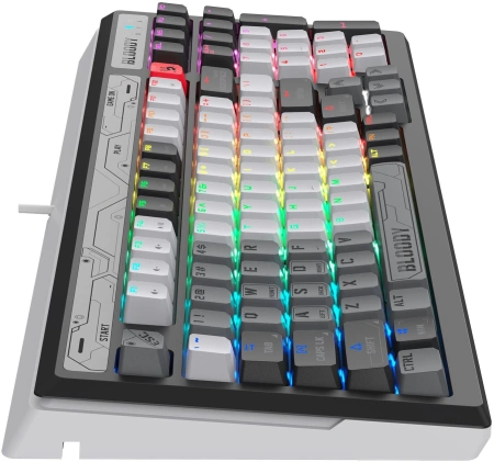 Клавиатура A4Tech Bloody B950 механическая серый/черный USB for gamer LED (B950)