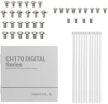 Корпус Deepcool CH170 Digital белый без БП miniITX 6x120mm 2xUSB3.0 audio bott PSU