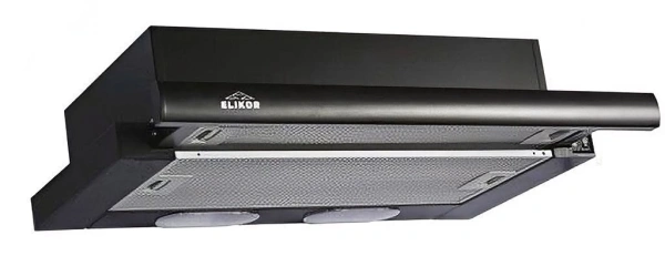 Вытяжка встраиваемая Elikor Интегра 60П-400-В2Л черный управление: кнопочное (1 мотор)