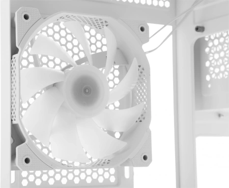 Корпус Formula Crystal Z5 TG белый без БП mATX 11x120mm 2xUSB2.0 1xUSB3.0 audio bott PSU