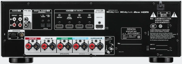 Ресивер AV Denon AVR-X580BT 5.1 черный