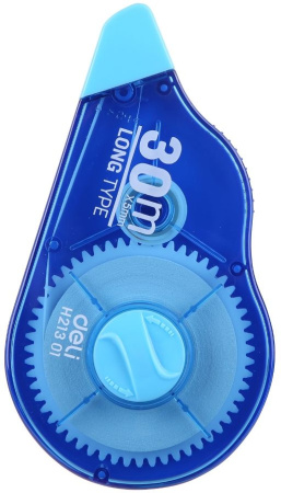 Лента коррект. Deli EH21301 30мх5мм ассорти корпус белый блистер