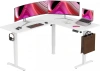 Стол для компьютера Cactus CS-EDXL-WWT столешница МДФ белый каркас белый 140x72x60см