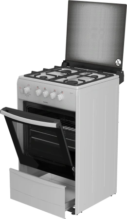 Плита Газовая Darina 1B1 GM 441 018 W белый/черный реш.чугун
