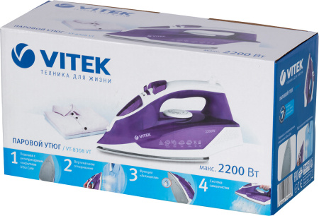 Утюг Vitek VT-8308 VT 2200Вт фиолетовый