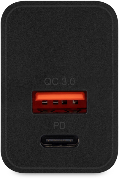 Сетевое зар./устр. Digma DGW2D 20W 3A+1A (PD+QC) USB-C/USB-A универсальное черный (DGW2D0F110BK)