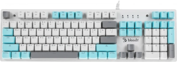 Клавиатура A4Tech Bloody S515R механическая белый USB for gamer LED (S515R ICY WHITE)