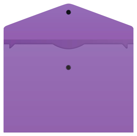 Конверт на кнопке Бюрократ -PK803TVIO A4 гориз. пластик 0.15мм фиолетовый