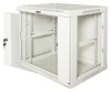 Шкаф коммутационный Lanmaster (TWT-CBWPG-18U-6X8-GY) настенный 18U 600x800мм пер.дв.стекл задн.дв.спл.стал.лист 60кг серый 45кг 902мм