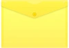 Конверт на кнопке Бюрократ -PK804A5YEL A5 пластик 0.18мм желтый