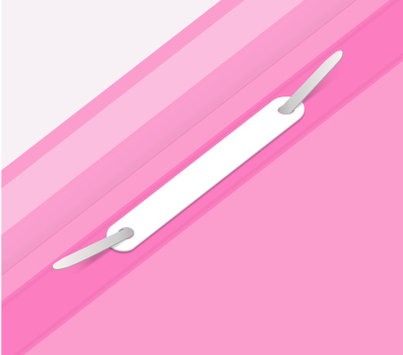 Папка-скоросшиватель Бюрократ Double Neon -PSLDNE/PINK A4 прозрач.верх.лист пластик розовый 0.14/0.18