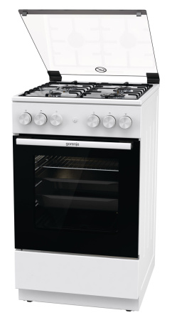 Плита Газовая Gorenje GGI5A21WH белый (стеклянная крышка) реш.сталь