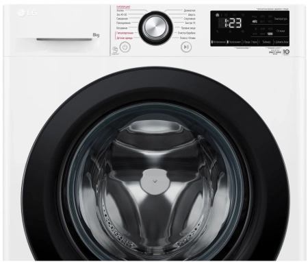 Стиральная машина LG F2V3PS6W класс: A загр.фронтальная макс.:8кг белый инвертер