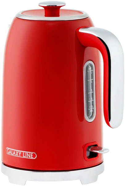 Чайник электрический Galaxy Line GL 0349 1.7л. 2200Вт красный корпус: нерж.сталь (ГЛ0349Л)