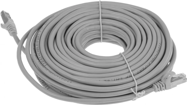 Патч-корд Premier PP6-20M 10000Гбит/с FTP 4 пары cat.6 CCA molded 20м серый RJ-45 (m)-RJ-45 (m)