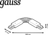 Соединитель Gauss TR117 черный