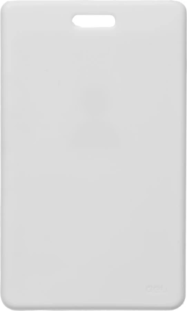 Бейдж для пропуска Deli 8317white 54х89мм вертикальный без крепления силикон белый