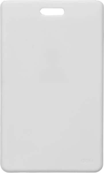 Бейдж для пропуска Deli 8317white 54х89мм вертикальный без крепления силикон белый