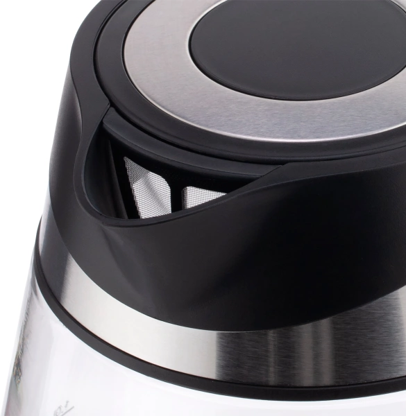 Чайник электрический Vitek VT-1177 1.7л. 2200Вт серебристый корпус: стекло/металл/пластик