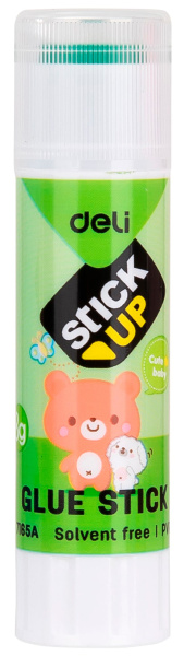 Клей-карандаш Deli E7165A 8гр корп.ассорти детский