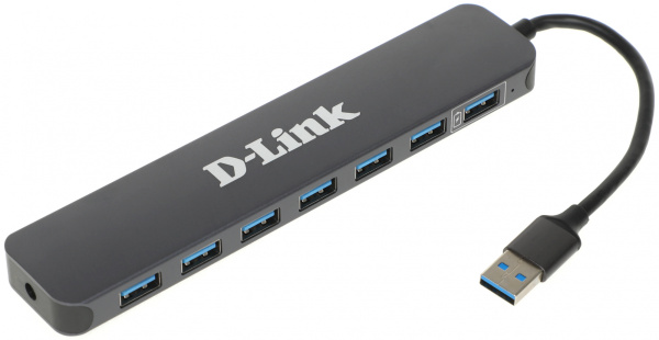 Разветвитель USB 3.0 D-Link DUB-1370/B2A 7порт. черный