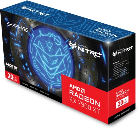 Видеокарта Sapphire PCI-E 4.0 11323-01-40G NITRO+ RX 7900 XT GAMING OC VAPOR-X AMD Radeon RX 7900XT 20Gb 320bit GDDR6 2220/20000 HDMIx2 DPx2 HDCP Ret