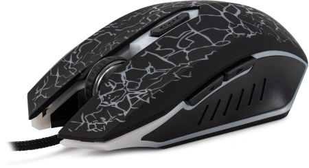 Мышь Оклик 896G черный оптическая (12800dpi) USB для ноутбука (5but)
