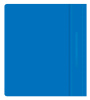 Папка-скоросшиватель Бюрократ Люкс -PSL20A5BLUE A5 прозрач.верх.лист пластик синий 0.14/0.18