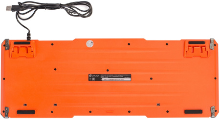 Клавиатура Оклик 717G BLACK DEATH черный/серый USB Multimedia for gamer LED