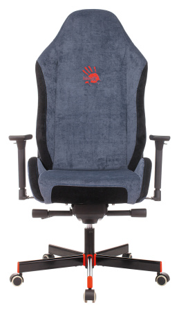 Кресло игровое A4Tech Bloody GC-470 синий с подголов. крестов. металл