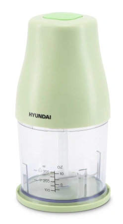 Измельчитель электрический Hyundai HYC-P3108 0.8л. 350Вт черный/зеленый